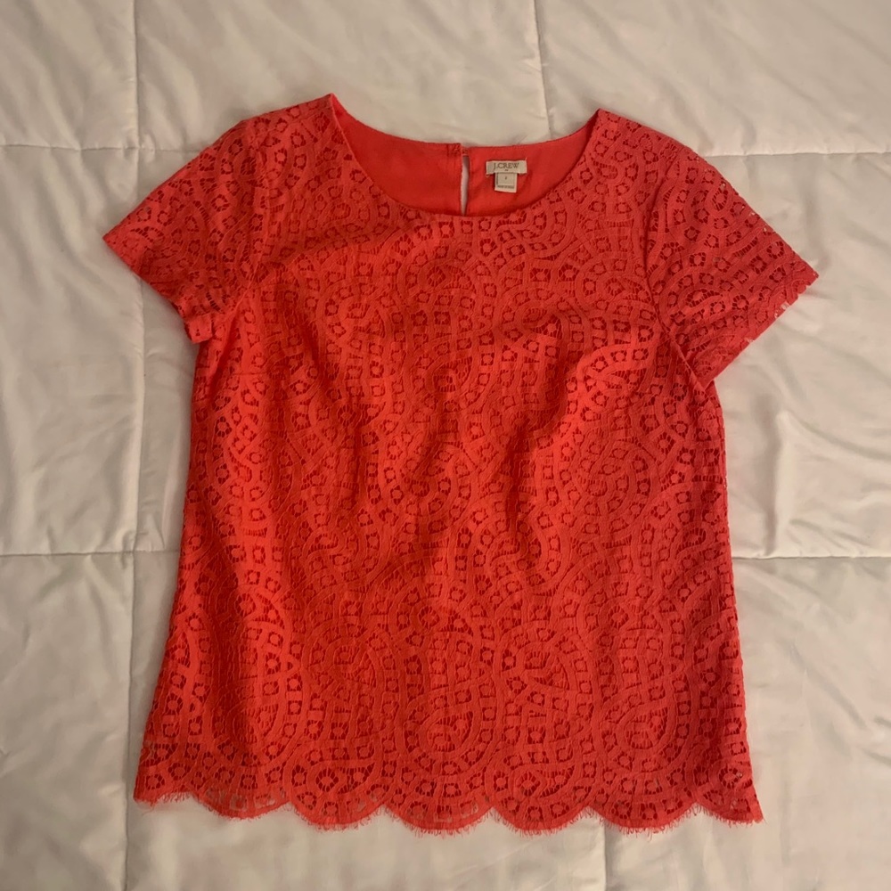 J.Crew Lace Top Pink Women’s Size 2